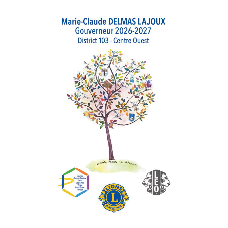Fanion Marie-Claude DELMAS LAJOUX